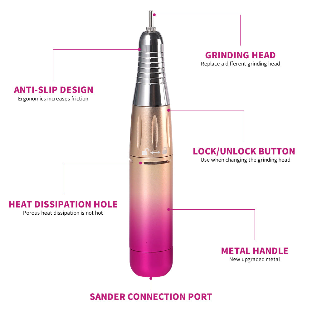 45000RPM Professional Nail Drills Kit With 6 Drill Bits Beauty dealsniper-net