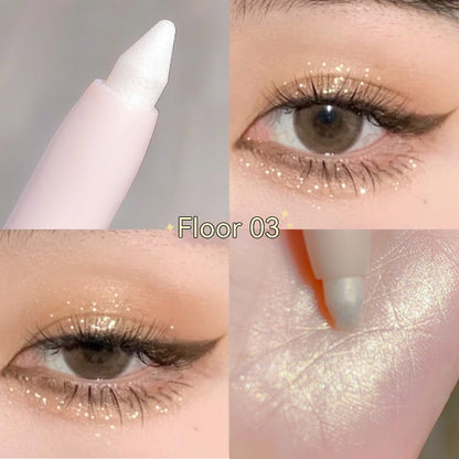 Crouching Silkworm Eyeliner Pen Makeup Brightening Beauty DealSniper.net 03 Color Fluorescent Flash