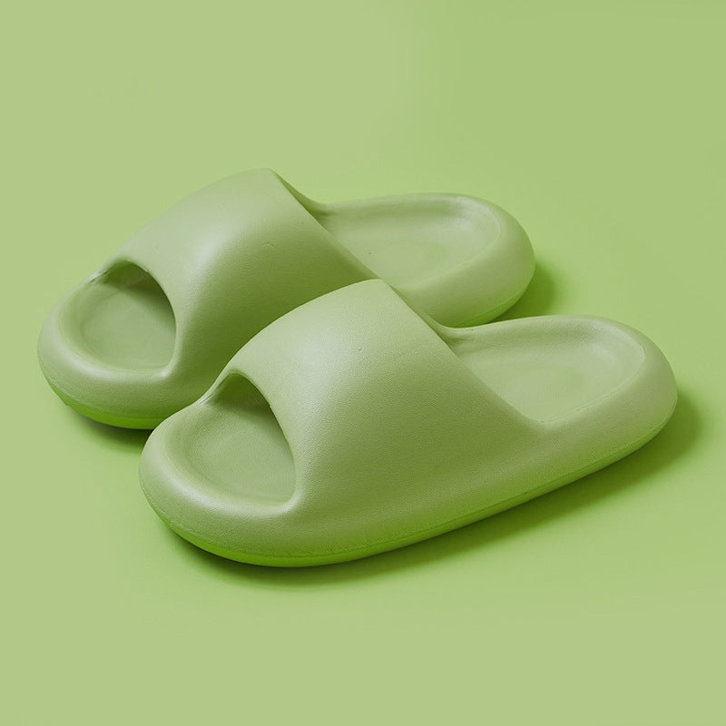 New Bread Shoes Soft Slippers Summer Candy Color Bsthroom Slippers Women dealsniper-net Light green 36to37