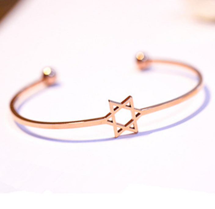 Lazy Magnet Watch Ladies Star Net Celebrity Watch Jewelry DealSniper.net Six Pointed Star Bracelet
