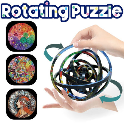Rotating Puzzle Decompression 3D Educational Toys Kids DealSniper.net