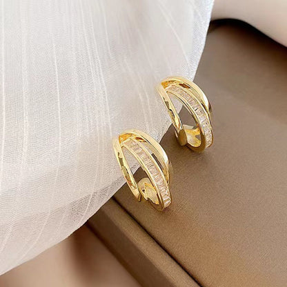 New Trendy Women's High-grade Earrings 925 Jewelry dealsniper-net