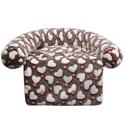 Pet Supplies Plush Kennel Sofa Blanket Pets Gym From House Brown Love 100x120cm1490G