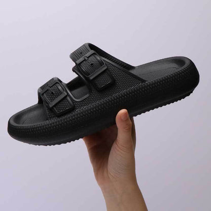 Platform Slippers Women's Summer Buckle Home Shoes Women dealsniper-net