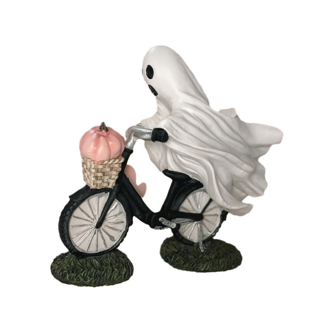 Halloween Ghost And Pumpkin Decorative Holidays DealSniper.net Ghost Cycling Ornaments