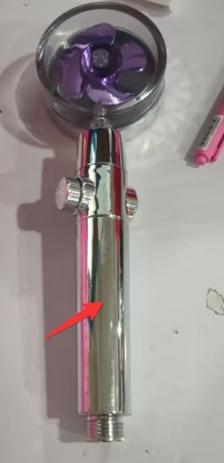 New Turbo Propeller Shower Head Water Saving High Pressure Flow