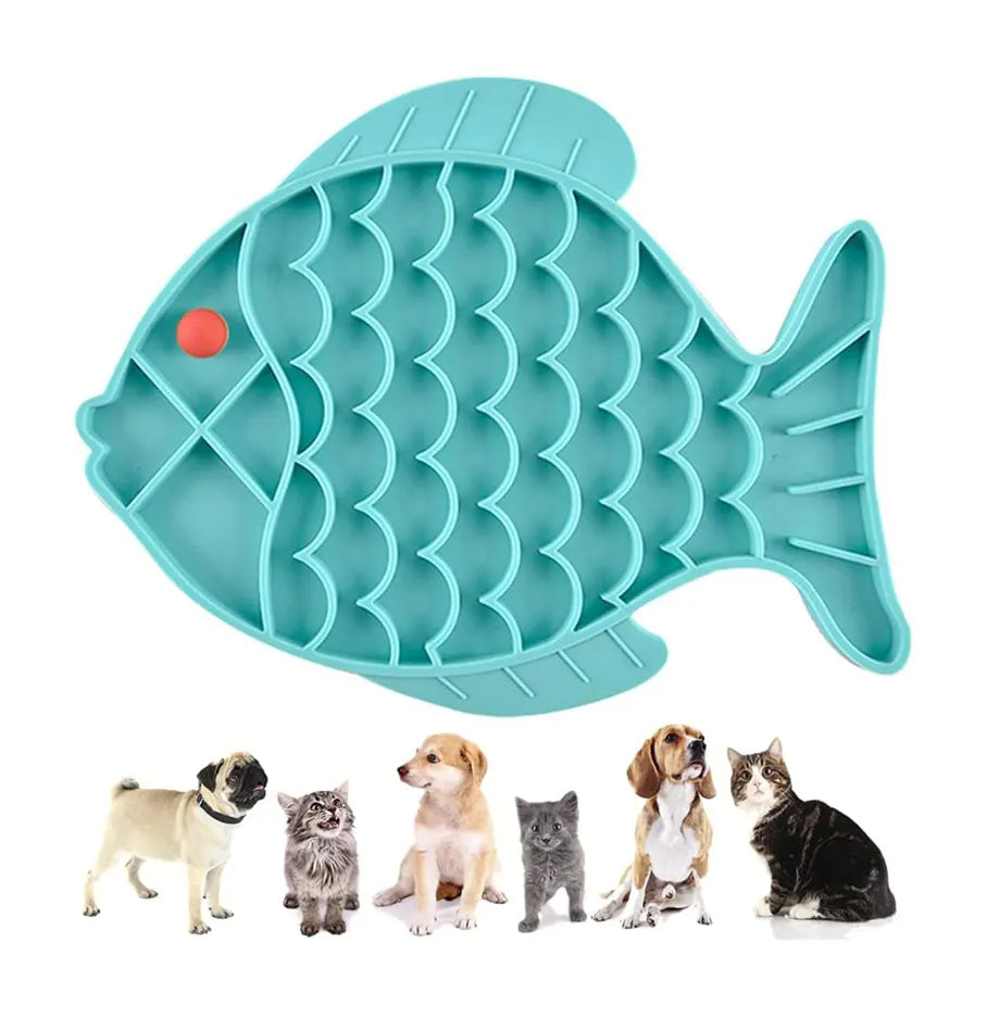 Silicone Lick Mat For Pet Dogs Slow Food Plate Rice Bowl Pets Gym From House