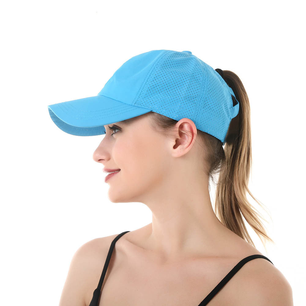 Women's New Outdoor Sports Ponytail Baseball Hat Women Gym From House