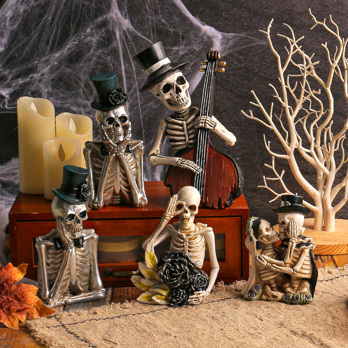 Cross-border Halloween Cartoon Skull Characters Ornaments Chamber Holidays DealSniper.net