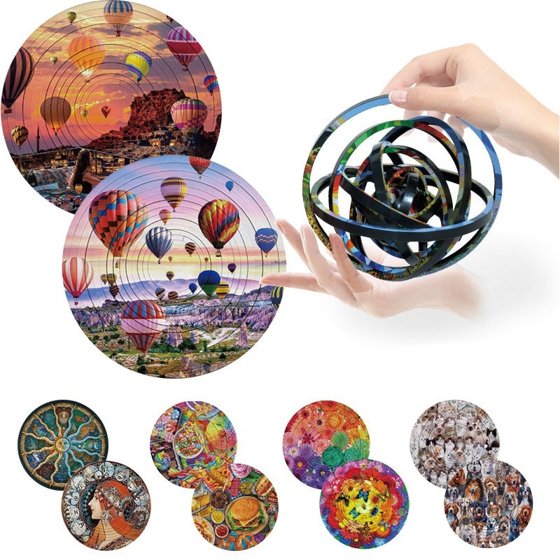 Rotating Puzzle Decompression 3D Educational Toys Kids DealSniper.net