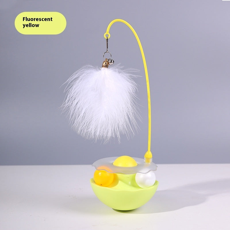 Cat Interactive Toy Funny Tumbler Toy Kitten Exercise Pets DealSniper.net Fluorescent Yellow