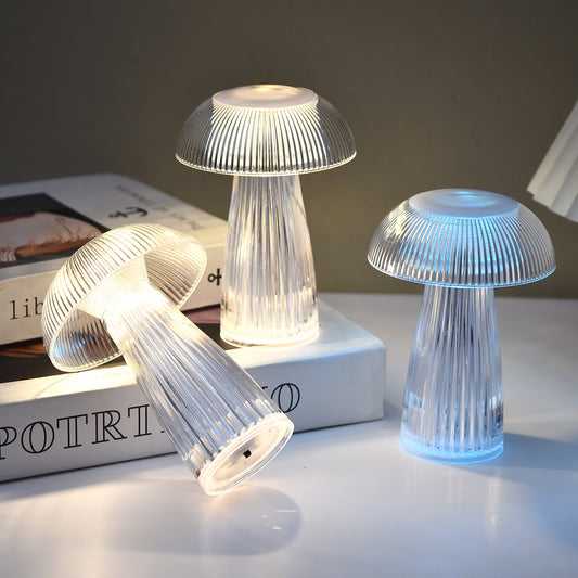 Creative Mushroom Atmosphere Electronic Jellyfish Table Lamp Home Decor dealsniper-net