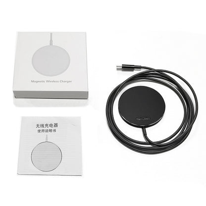 Transparent Magnetic Wireless Charger Phone Electronics Gym From House Black
