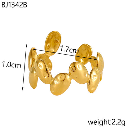 Fashion Trendy Open Titanium Steel Ring For Women Jewelry Gym From House BJ1342B