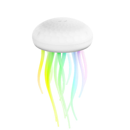 Voice-controlled Swimming Jellyfish Lamp Induction Light Home Decor dealsniper-net Voice Control Not Included Simple White