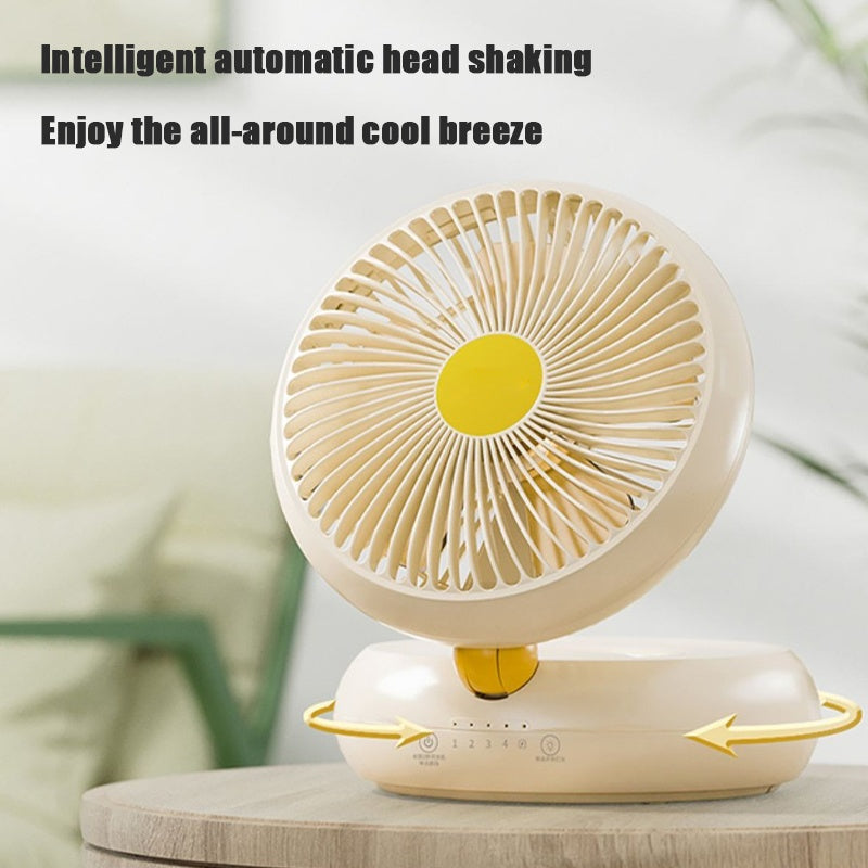 Table Fan Rechargeable Remote Control Fan With Auto Gadgets DealSniper.net