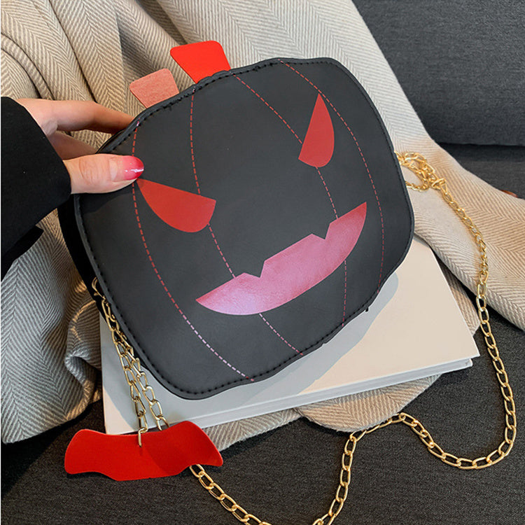 Halloween Cartoon Pumpkin Shoulder Bag Women dealsniper-net