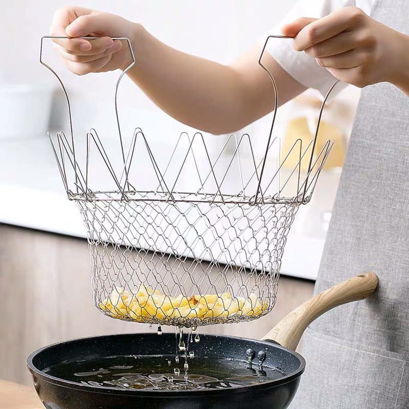 Stainless Steel Deep-fried Kitchen French Fries Tools Drain Kitchen DealSniper.net