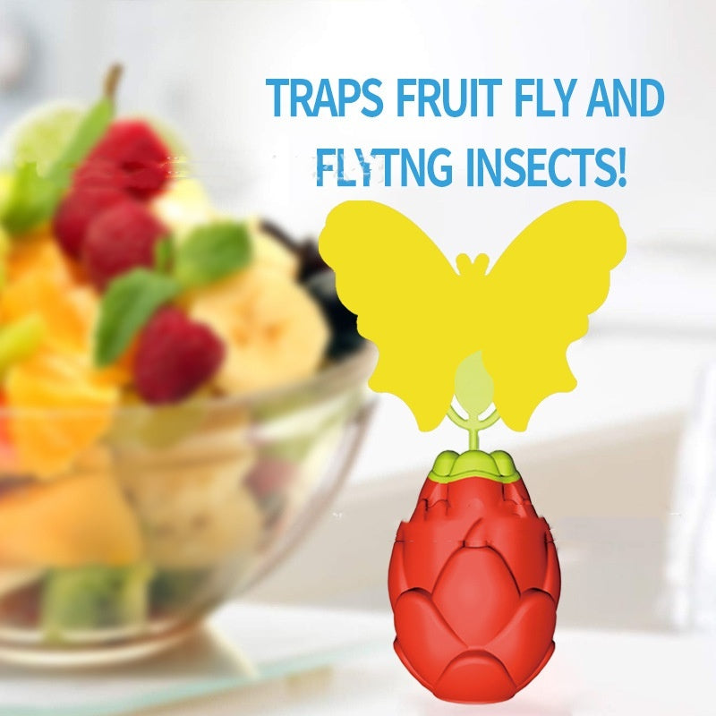 Pitaya With Butterfly Sticker Fruit And Vegetable Fruit Fly Trapper Kitchen dealsniper-net