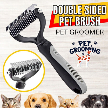 Pet Deshedding Brush Dog Cat Hair Remover Mitt Massage Brush Grooming Brush Comb