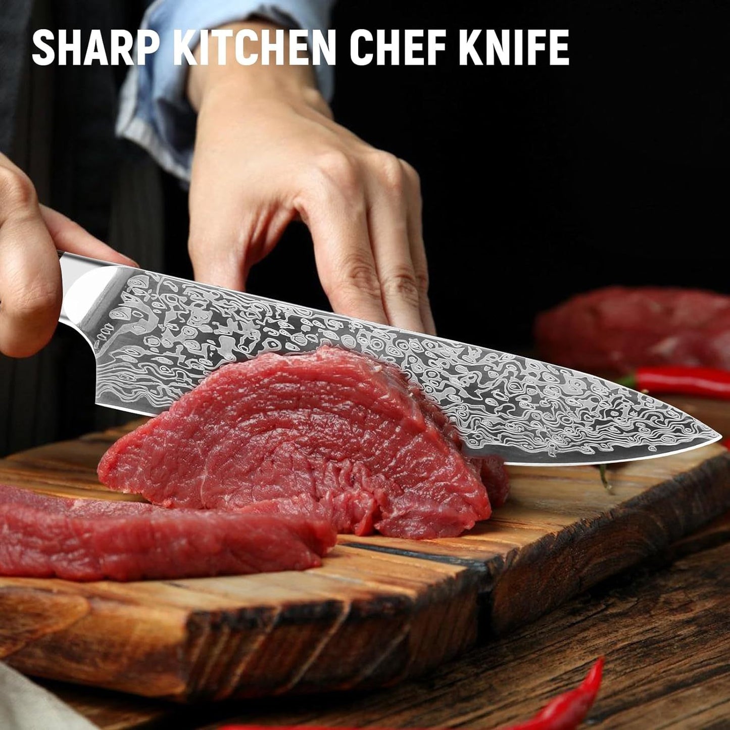 Japanese Vanadium Steel Chef Knife Sharp Kitchen Knives Kitchen dealsniper-net