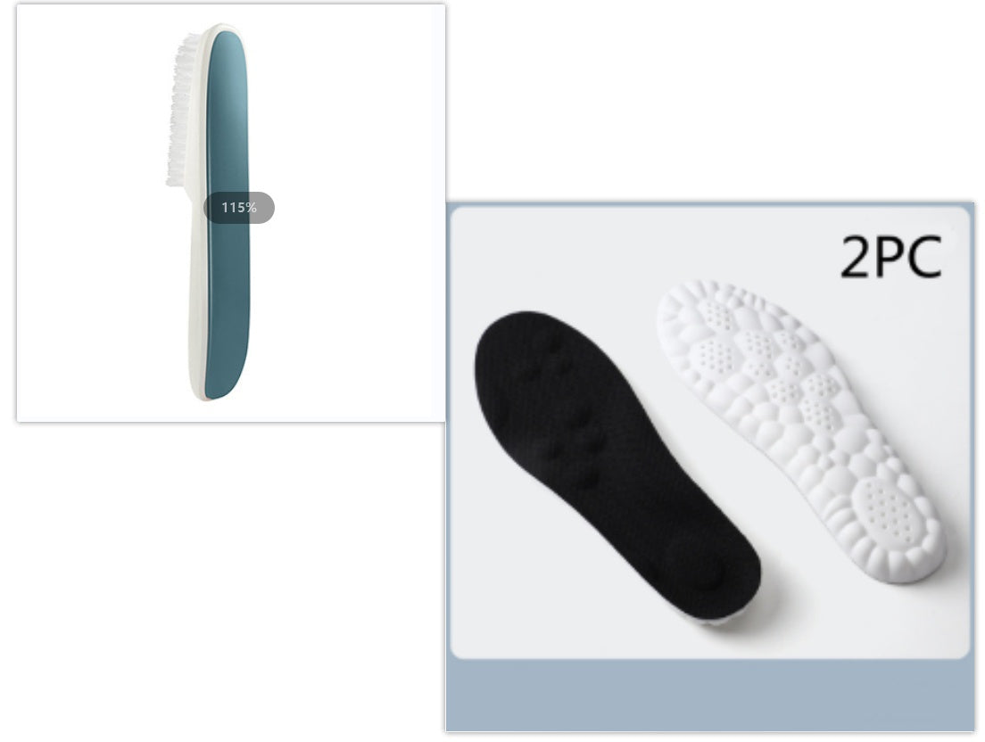 4D Soft Insoles Health DealSniper.net Shoe brush and black insoles 35 to 36