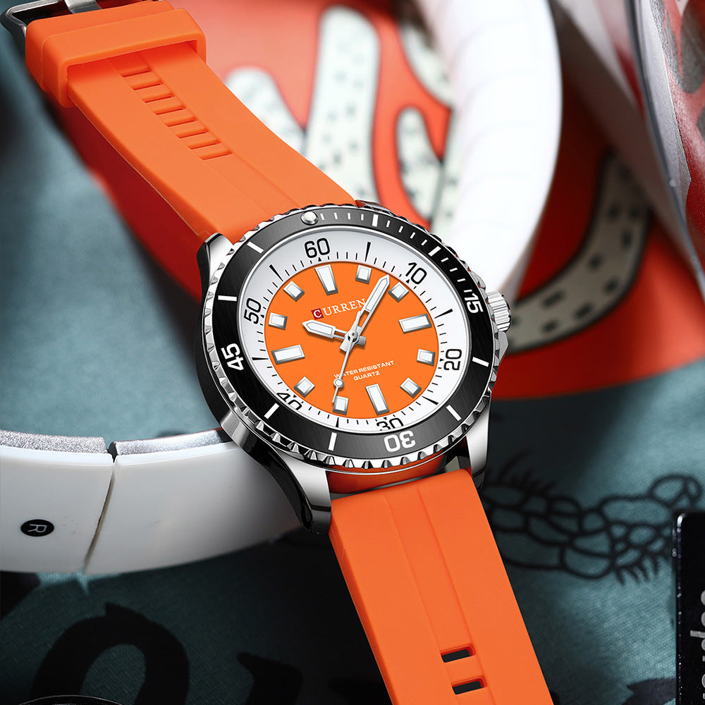Men's Sports Tape Large Dial Simple Quartz Watch Jewelry DealSniper.net