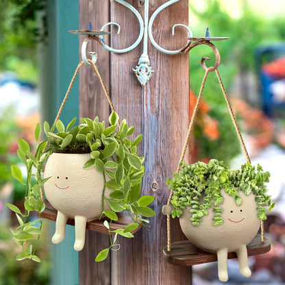 Plant Hanger Baskets Lovely Swing Face Planter Pot