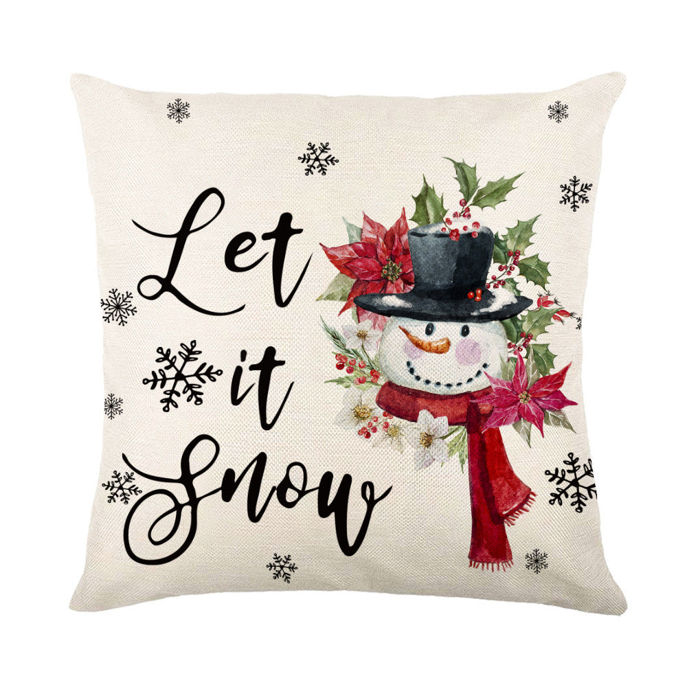 Christmas Decorations Pillow Covers Sofa Square Throw Pillow Holidays DealSniper.net QJ0721 11 45 X45cm Without Pillow