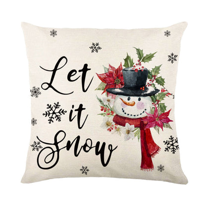 Christmas Decorations Pillow Covers Sofa Square Throw Pillow Holidays DealSniper.net QJ0721 11 45 X45cm Without Pillow
