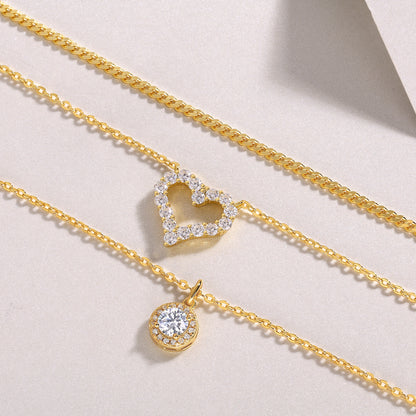 Fashion Minimalist Trend Jewelry Silver Pendant Necklace Jewelry Gym From House