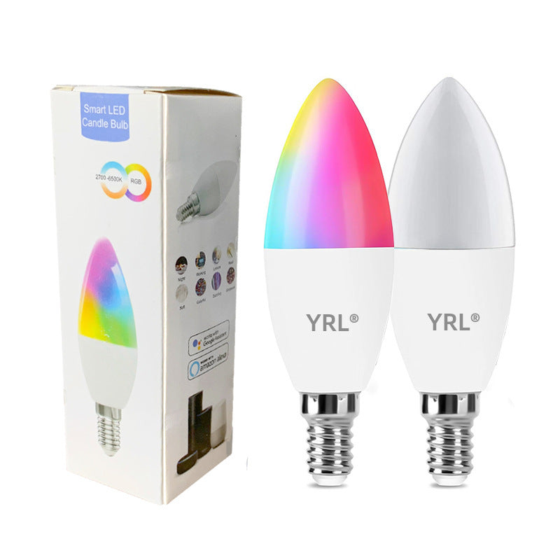 Smart WifI Led Lamp E14 RGB CW WW Led Bulb Dimmable Home Decor dealsniper-net