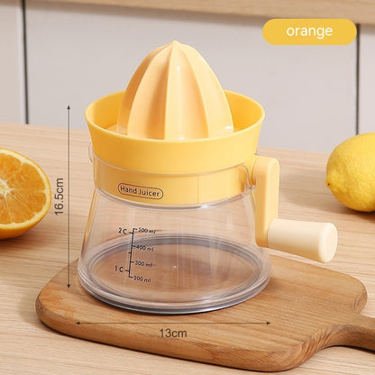 Household Multi-functional Small Manual Juicer Kitchen Gadgets Kitchen dealsniper-net Yellow