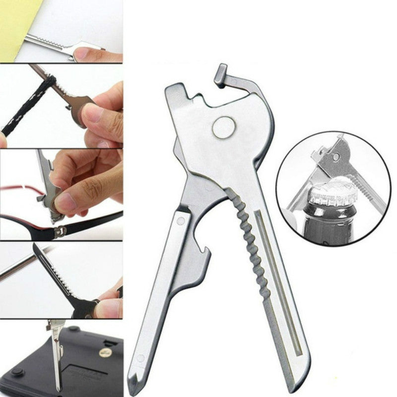 Multipurpose Keychain Key Survive Pocket Opener Shape Mini Multi Gear Tool Tools dealsniper-net