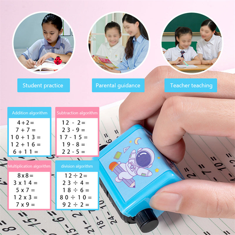 Digital Type Mathematical Operation Stamp Pupils Teacher Kids DealSniper.net