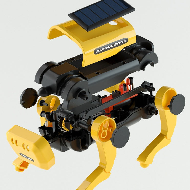 Teaching Institutions Solar Dog Electric Robot Children DIY Assembly Kids dealsniper-net