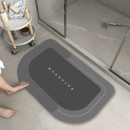 Bathroom Absorbent And Quick-drying Floor Mat House DealSniper.net Himalayan dark grey 40X60 1PCS