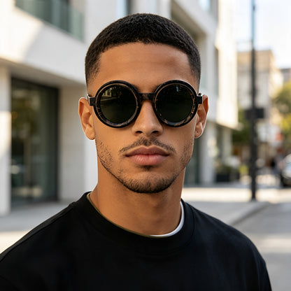 New Large-Frame Sunglasses For Men With Metal Frames Men Gym From House