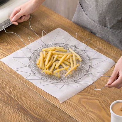 Stainless Steel Deep-fried Kitchen French Fries Tools Drain Kitchen DealSniper.net