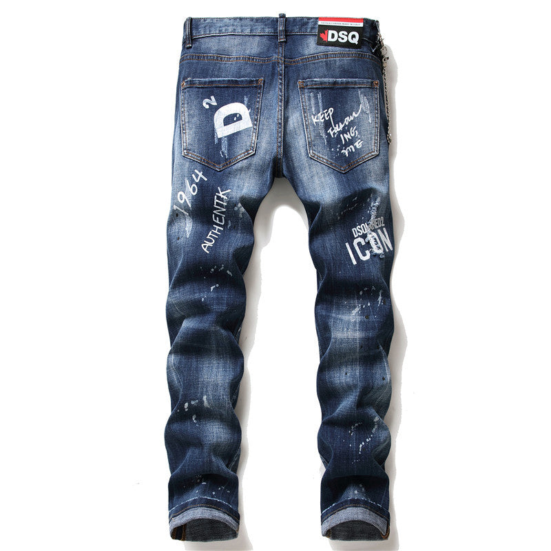 men jeans famous D2 Men slim jeans pants mens denim