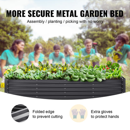 VEVOR Galvanized Raised Garden Bed Planter Box