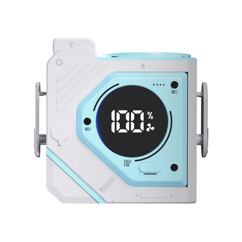 Portable Large Wind Portable Small Wrist Hanging Fan Gadgets DealSniper.net Interstellar Blue 5000 MA 105x72x100mm