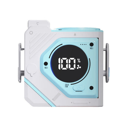 Portable Large Wind Portable Small Wrist Hanging Fan Gadgets DealSniper.net Interstellar Blue 5000 MA 105x72x100mm