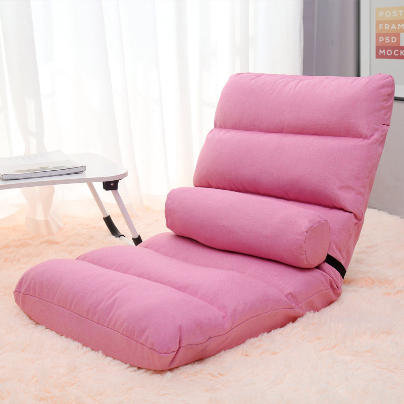 Lazy Sofa Tatami Single Small Sofa Bedroom Bed Backrest Cute Leisure Home dealsniper-net Pink Independent liner