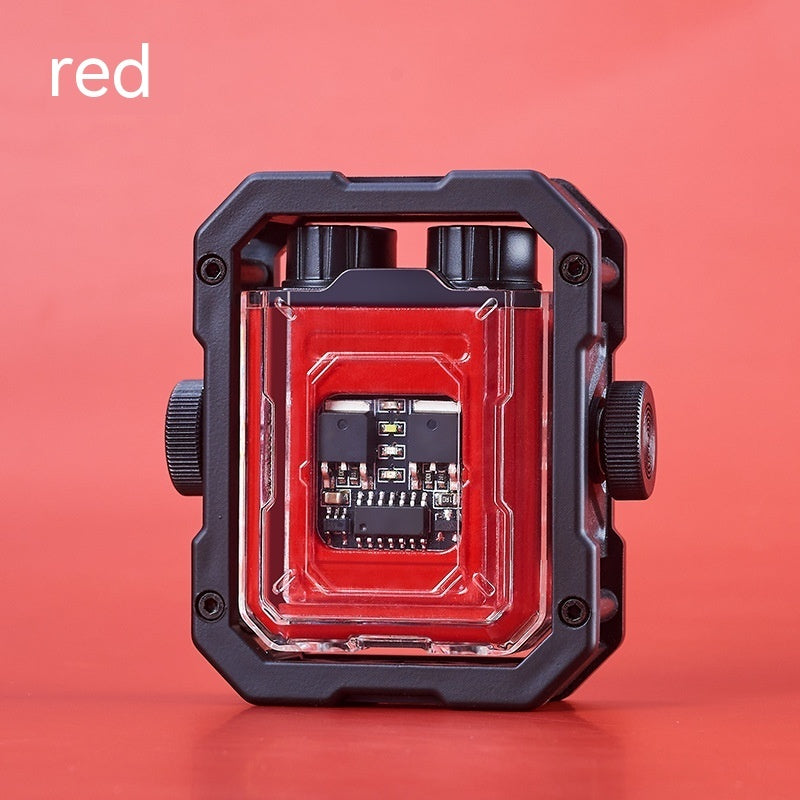 Windproof Rotating Gyro USB Charging Lighter Gadgets DealSniper.net Red