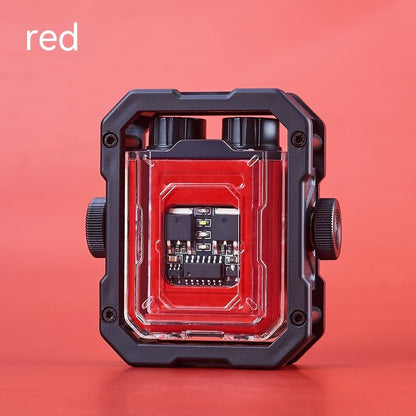 Windproof Rotating Gyro USB Charging Lighter Gadgets DealSniper.net Red