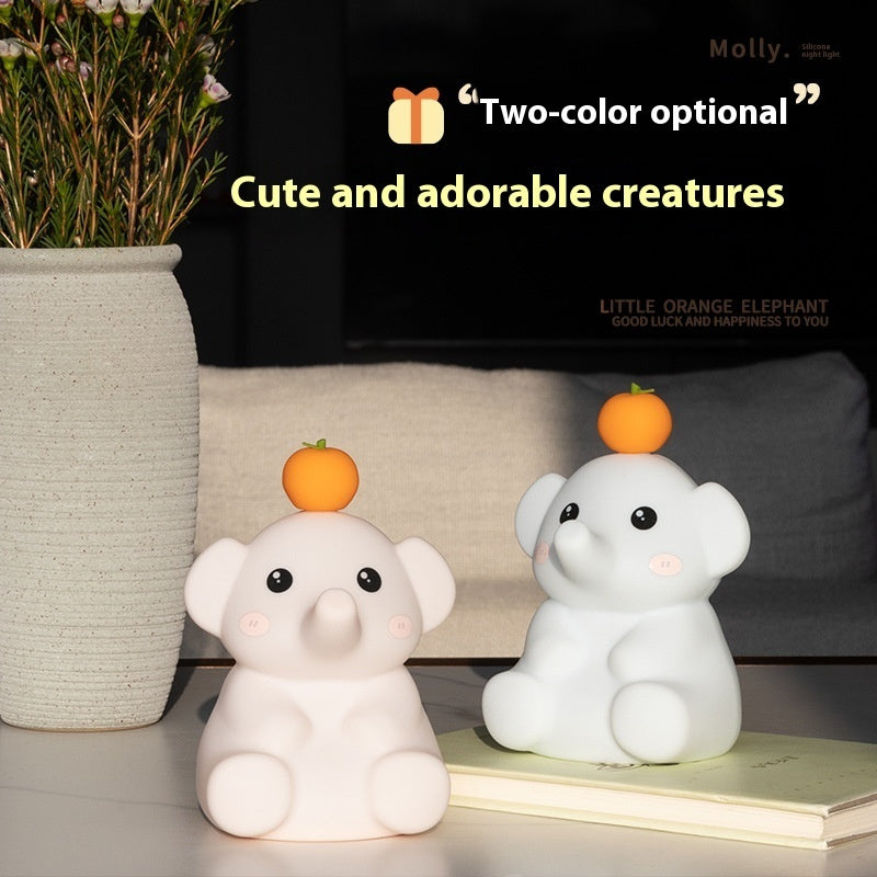 New Elephant Orange Elephant Small Night Lamp Gadgets Gym From House