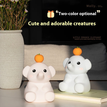 New Elephant Orange Elephant Small Night Lamp Gadgets Gym From House