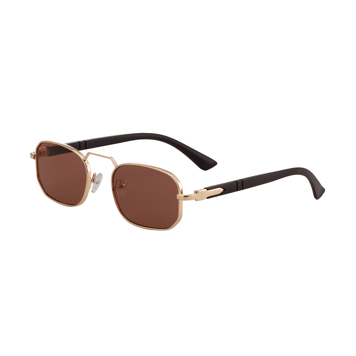 Square Frame Sunglasses For Men And Women Metal Frames Men Gym From House C3 sand black feet gin red