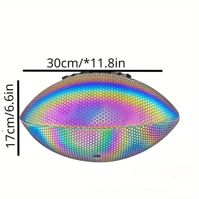 Training Game Ball Luminous Light Up Reflective Rugby Sports DealSniper.net